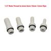 10Pcs PVC Pagoda Straight Connectors 1/8" 1/4" 3/8" 1/2" Male Thread To 6mm 8mm 10mm 12mm Yard Irrigation Fish Tank Pump Joints
