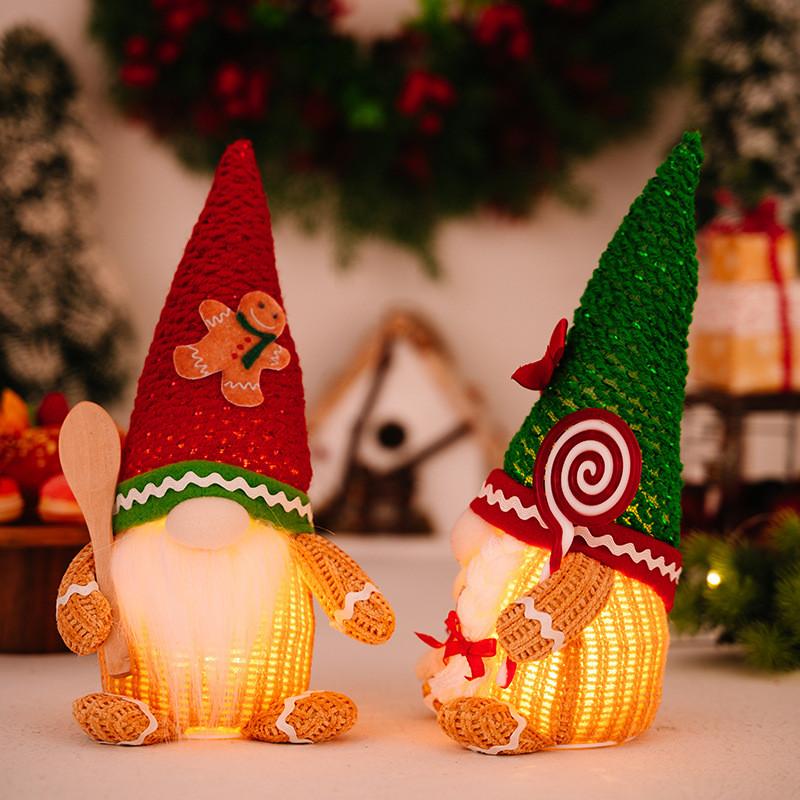 Man Enchanting Gingerbread Holiday Decoration With Lightup Hat For Festive Atmosphere