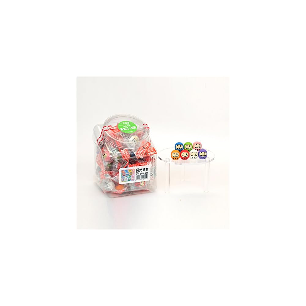 Iwako Eraser, Lucky Daruma, 60 pieces, SCERDAL001