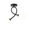 Modern Glass Ceiling Light Minimalist Black Gold Ceiling Lamp Indoor Lighting Hallway Aisle Balcony Entryway Cloakroom Fixtures