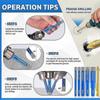 5pcs Round Handle Dry Vacuum Drill With 1pcs Hex Tile Drill Bits