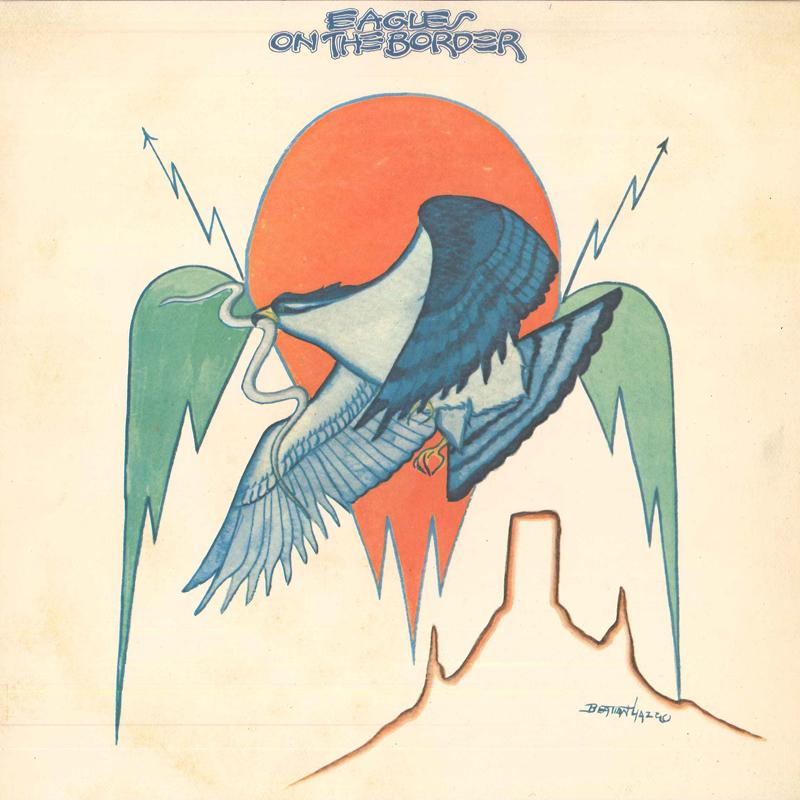 

LP Record EAGLES On The Border 7E1004 ASYLUM 1974 US Rock Used
