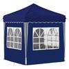 Párty stan s rychlým rozložením 195 x 195 x 245 cm Modrá Oxford tkanina