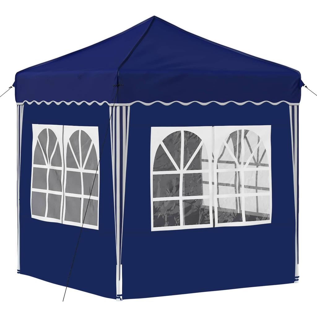 Párty stan s rychlým rozložením 195 x 195 x 245 cm Modrá Oxford tkanina