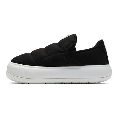 Suede Mayu Slip-On Canvas Black White Women Sneakers 385595-01