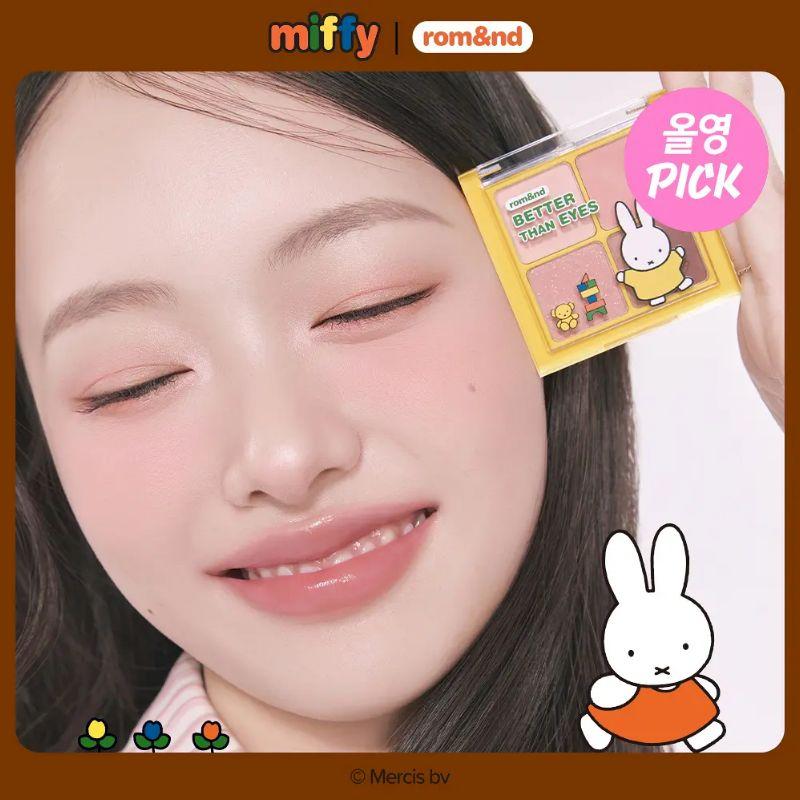 Rom&nd Lepsze Niż Oczy Edycja Miffy Zestaw (+ W zestawie breloczek z mini pędzelkiem do cieni)