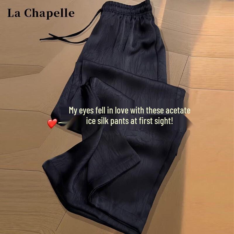 Женские брюки La Chapelle из ацетатного сатина со складками, широкие XL