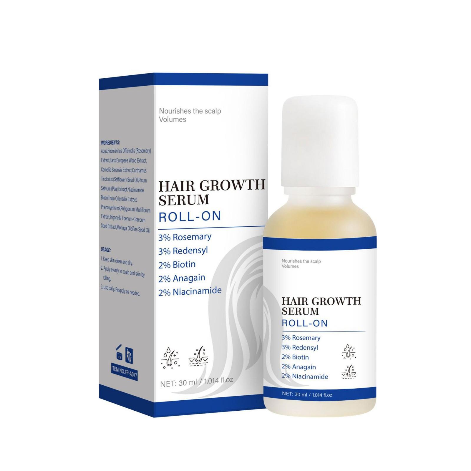 

Hair Growth Roller Oil,No Rinsing Required, Absorbs Quickly, Suitable For Thinning Hair And All Hair Types. One Size
