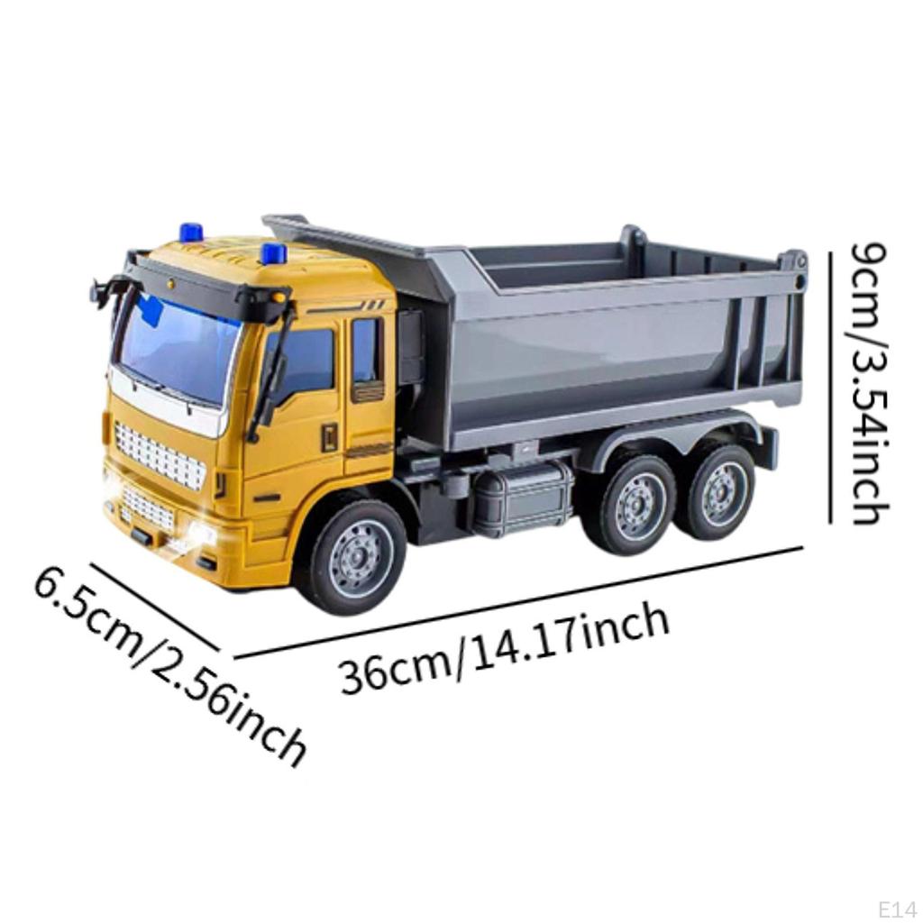 Engineering Vehicle Toy Remote Control Tank Truck for Children Toddlers Kids