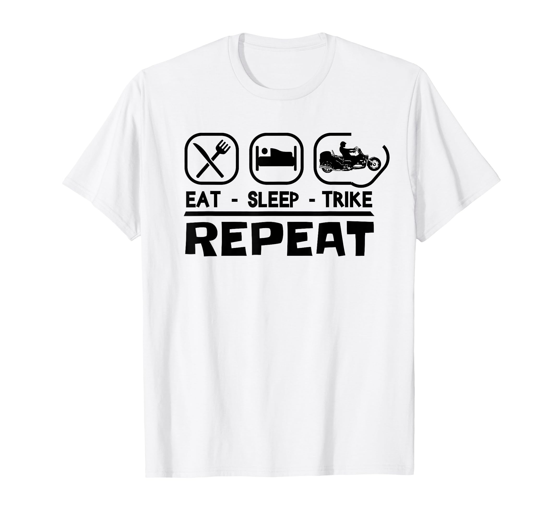 

Трайк Взрослый Трайк Мото Трайк Трехколесный велосипед Трайк Велосипед Трайкер Футболка чёрный