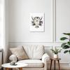 GTYNU Boho Aztec Western Cow Bull Skull Framed Canvas Wall Art Decor, Southwestern Wall Art Canvas Prints, Boho Bedroom Decor, Western Wall Decor for