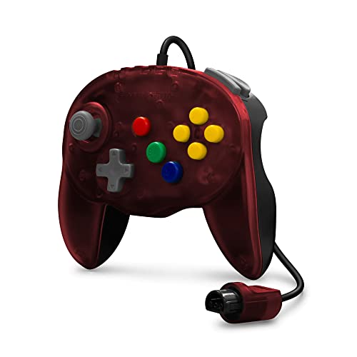 Hyperkin N64® Kabel-Controller, Original-Anschluss, Flottenadmiral, Rot