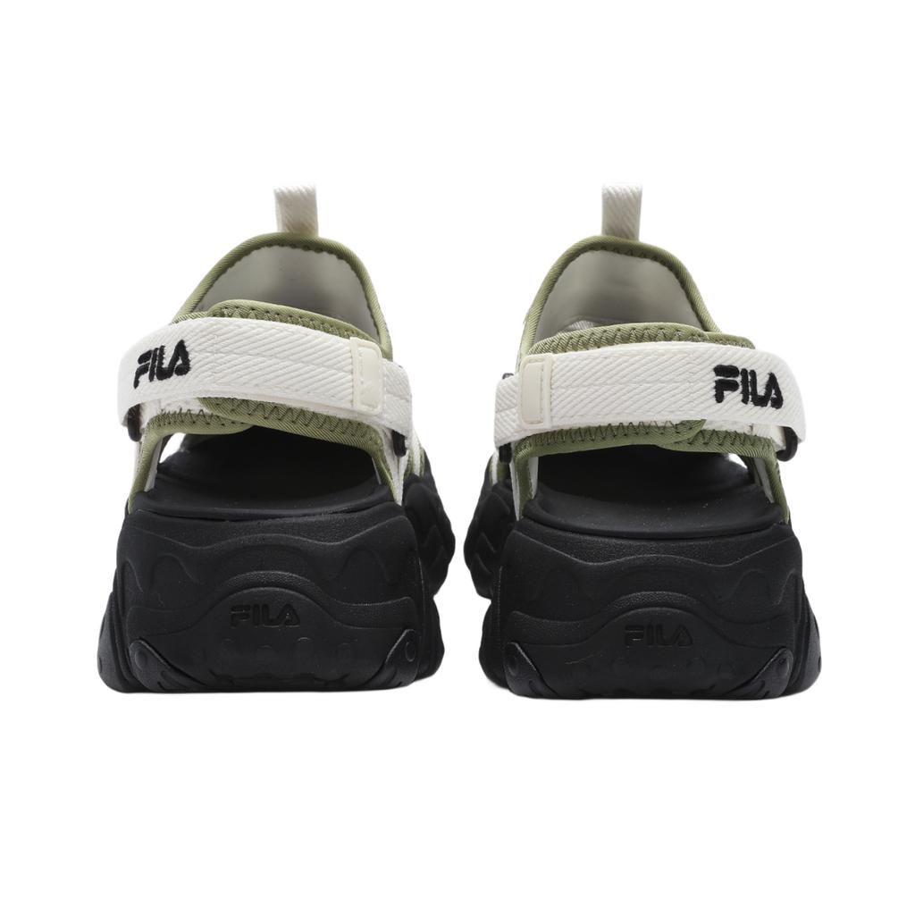 FILA Fluid 5 Sandal Cat Paw Retro Versatile Fashion Breathable Non-Slip Durable Beach Sandals Women sandals Moss-Green F12W422402FSM