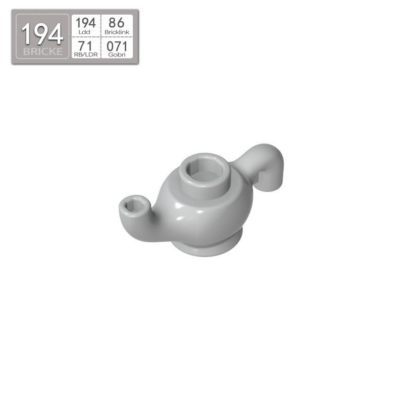 

BRICKE Magic Lamp Teapot for LEGO 98383 - Building Blocks, Loose Parts, Educational MOC Assembly Accessory 50g (~139 pcs)