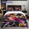Vibrant Artistry Colorful Characters Unite Three-piece set(1 * duvet cover + 2 * pillowcase, without core)Bedding set Christmas birthday gift