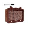 Wooden Kitten Bank Money Box 1000/2000/3000/5000/10000 Euro Erasable Savings With Cash Challenge Storage Pen Case U5O8