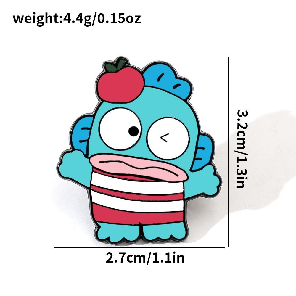 Cute Creative Personality Sanrio Metal Badge Pudding Dog Kulomie Alloy Oil Drop Brooch Accessories