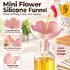 Silicone Kitchen Liquid Funnel Flower Shaped Oil Refilling Kitchen Tool New Oil Funnel  Kitchen Use