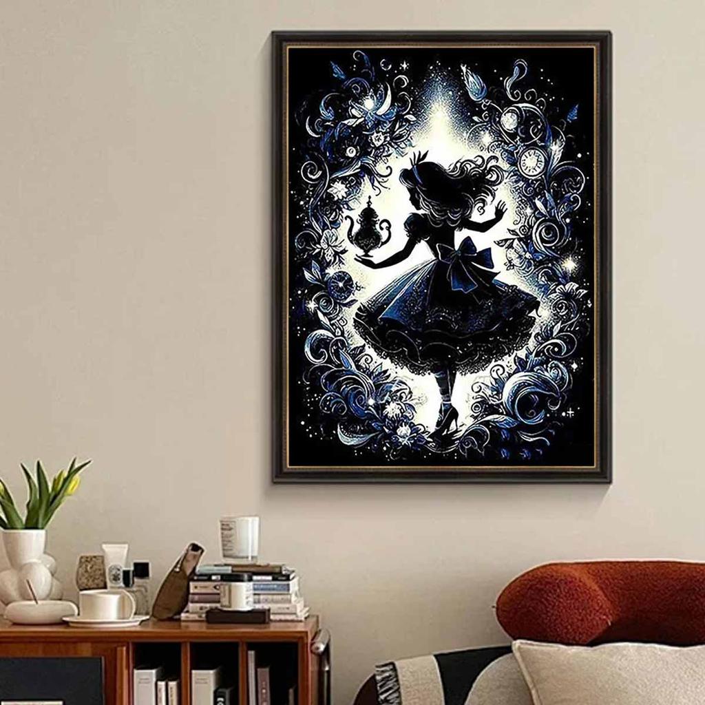 5D Diy Diamond Painting Alice In Wonderland Full Drill Rhinestones Mosaic Embroidery Handmade Products Home Decor Gift