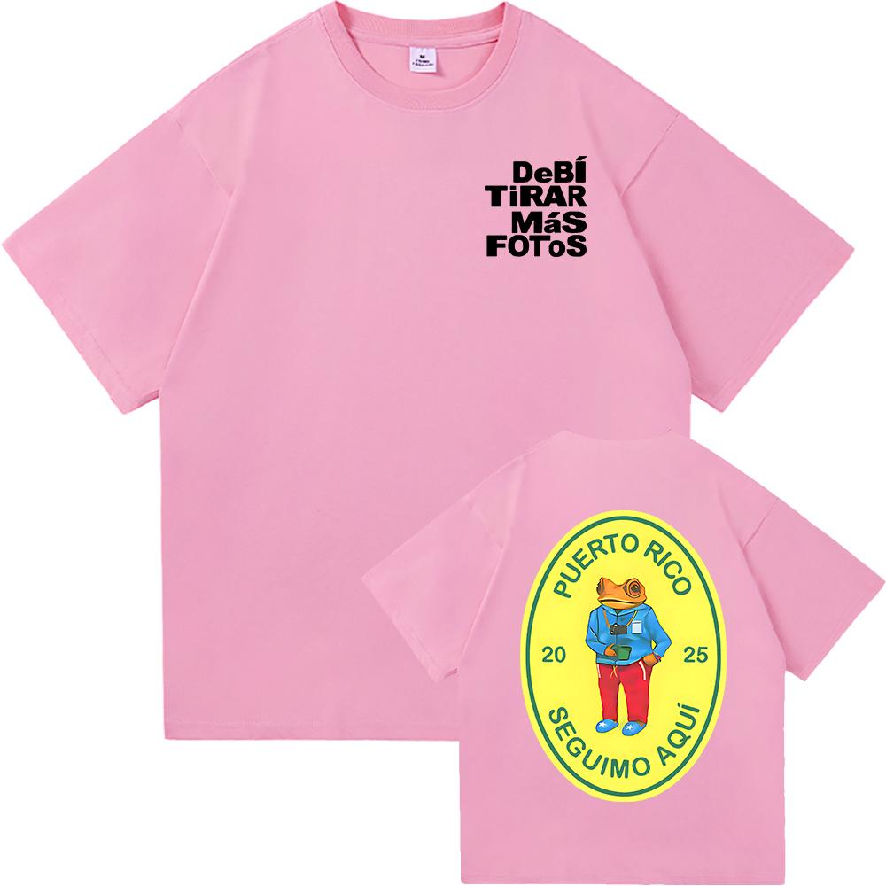 

Bad Bunny Debí Tirar Más Fotos World Tour 2025-2026 T-Shirt Men Funny Vintage Frog Tshirt Unisex High Quality Cotton Tees Shirts 4XL