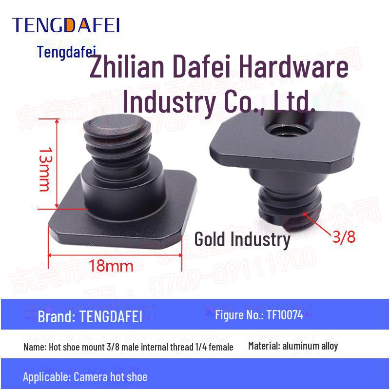 Adaptor cu șurub pentru trepied de cameră de la 1/4 la 3/8: Conversie M4, M5, M68, M10 pentru suport Hot Shoe sau stativ de lumină