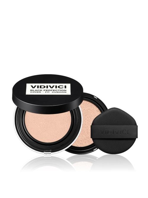 [Vidivici] Black Perfection Cover Fit Cushion SPF40 PA++ with Refill