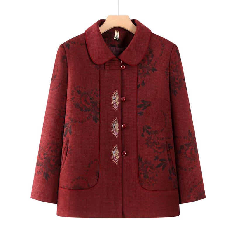 Women's Floral Print Lapel Jacket