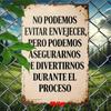 Vintage Spanish Metal Wall Art, Rustic Iron Plaque Sign 7.8x11.8, Weather-Resistant Decor for Home Bar Cafe
