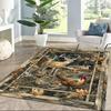 Deer Floor Rug Office Rug Design for Foyer Decorate Room Living Rooms Entryway Anti-slip Rug Office Home Decor Birthday/Christmas Gift