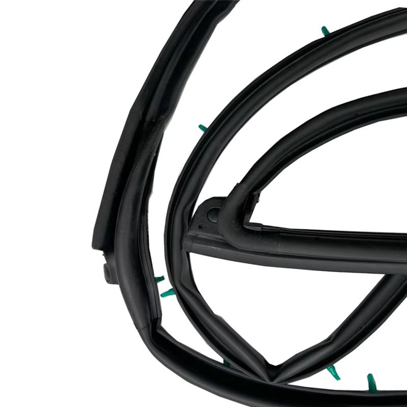 Car Front Door Side Weatherstrip Set- For Hyundai Veloster 2012-2017 Part Numbers 82130-2V000 82140-2V000