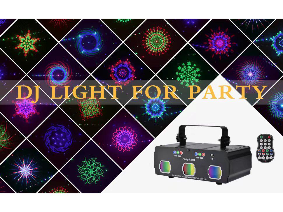 RGB Laser Light Show: Multicolor Laser Patterns for DJ, KTV, Disco, Stage with DMX Control