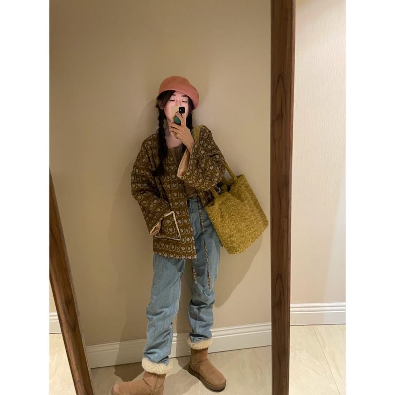 High-Capacity Tote Bag Women Autumn Winter Fried Egg Shoulder Bag Handbag Soft Travel Bag Girls