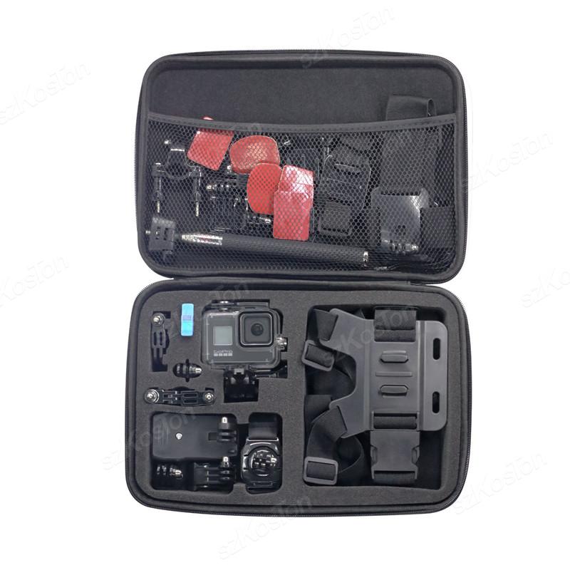 Storage Bag Case For GoPro Hero 13 12 11 10 9 8 7 Black Action Camera Portable EVA Waterproof Protective Case Go Pro Accessories