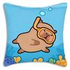 Cute animal C-Capybaras Pillow Covers Cartoon Sofa Decorative Home Double-sided Printing Short Plush Cute Cushion Cover