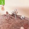 S925 Sterling Silver Autumn Flower Language Stud Earrings Women'S Romantic Autumn Flower Stud Earrings
