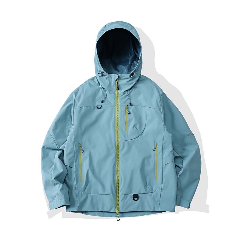 Men's Breathable Windbreaker: Outdoor Windproof Waterproof Jacket for Camping and Hiking