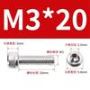 50 Pcs M3 x 8 mm hexagon socket screws, 304 stainless steel hexagon socket drive machine screws