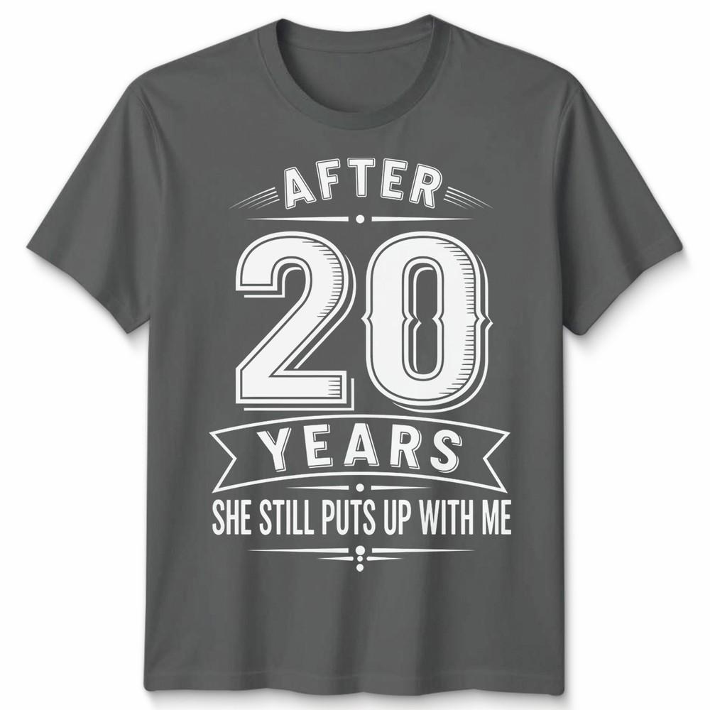 20th Wedding Unisex T Shirt Anniversary Gifts For Husband Or Wife After 20 Years