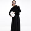 Women's Ruffle Trim Off-Shoulder Knit Pullover