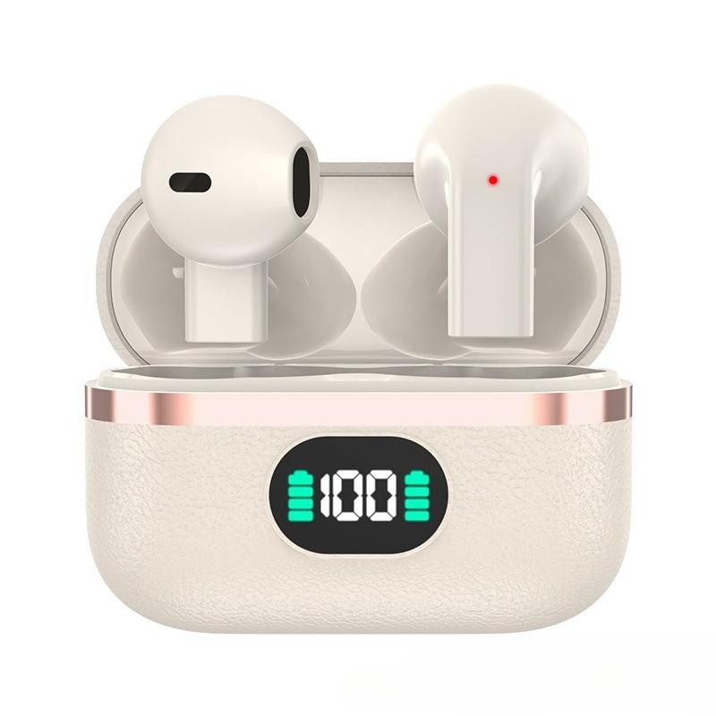 Xiaomi TWS In-Ear Design Earphones Premium Leather Wireless Earbuds Digital Display Mic Ideal Companion for Sports Music Player