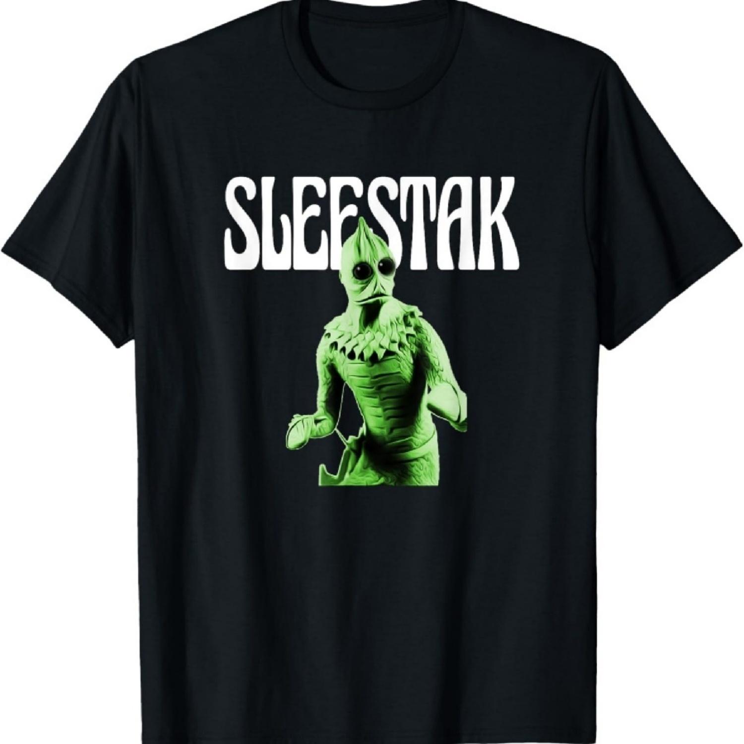 

Retro Sleestak reptilian alien graphic T-Shirt XXXXXL чорний