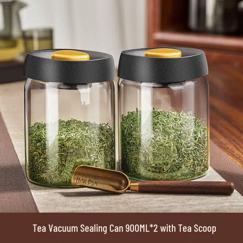 Youluo Glass Light-Blocking Vacuum Tea Caddy