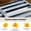 Pasta Maker Machine Stainless Steel Adjustable Manual Noodle Dumpling Press Two Cutters Spaghetti Fettuccini Lasagna Maker