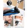 Rasoir Électrique pour Homme Rasoir à Têtes Rotatives avec Tondeuse Barbe de Précision IPX7 Rasoir à Sec et Humide avec Verrouill
