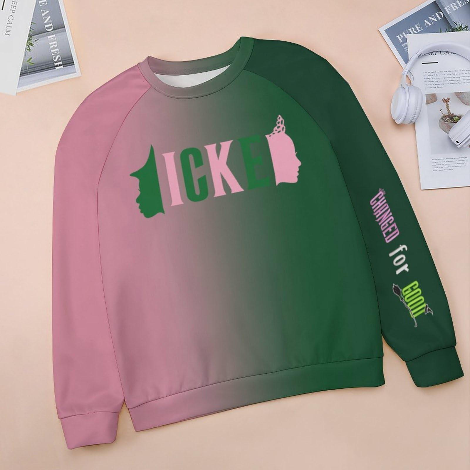 

Kids Fashion Round Neck Bad Witch Printed Casual Sweatshirt 150