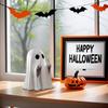 Middle Finger Cute Ghost Statue, Ghosts Small Scary Ghost Figurines, Halloween Home Decorations, Coffee Table Centerpieces Shelf
