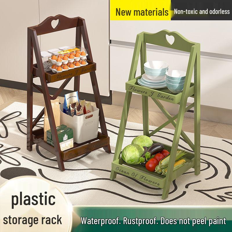 High-Quality Folding Storage Rack for Kitchen & Bathroom