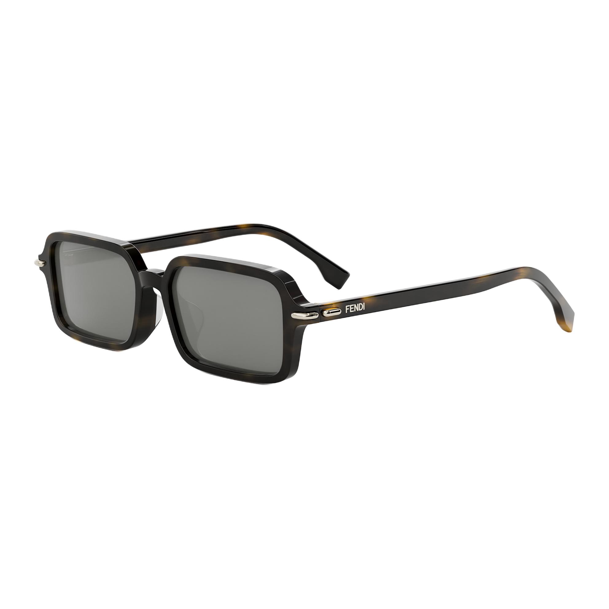 Fendi Logo Acetate Square Sunglasses Unisex sunglasses Tortoiseshell FE40174F_52C 54,Tortoiseshell