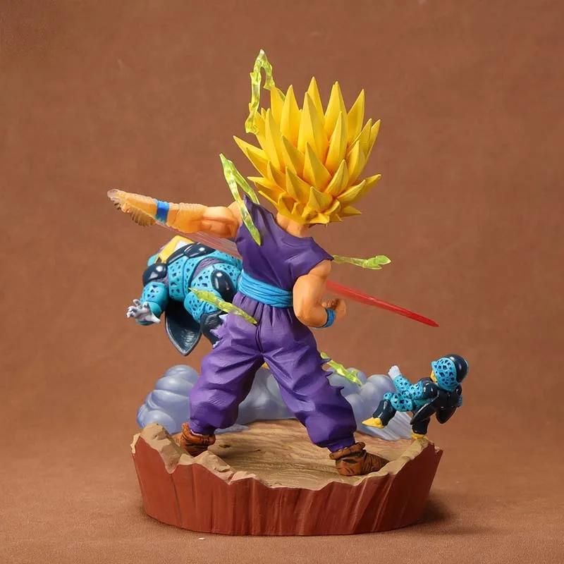 Original SHF Super Saiyan 2 Son Gohan Action Anime Figures Model Toy Gift for Kids Desk Decoration