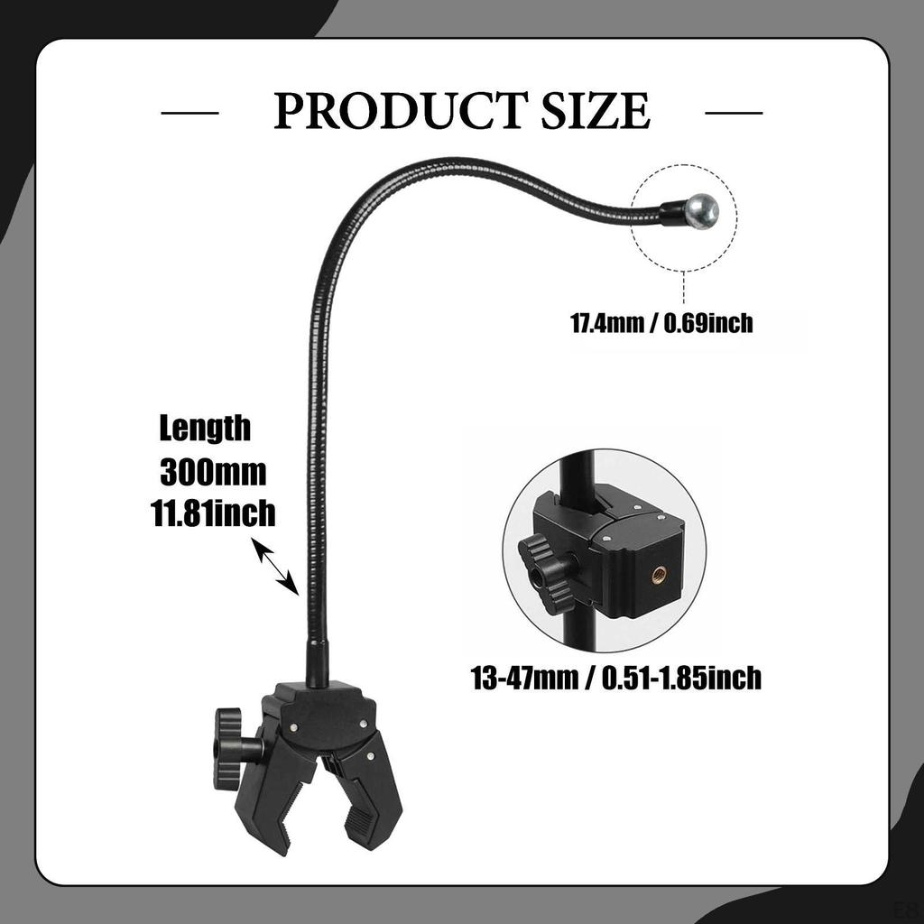 Phone Holder Support Hose Gooseneck Arm Mount Accessories Portable Clip Adjustable Bracket